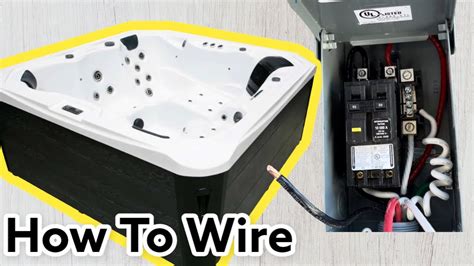 hot tub electrical box connections|electrical outlet for hot tub.